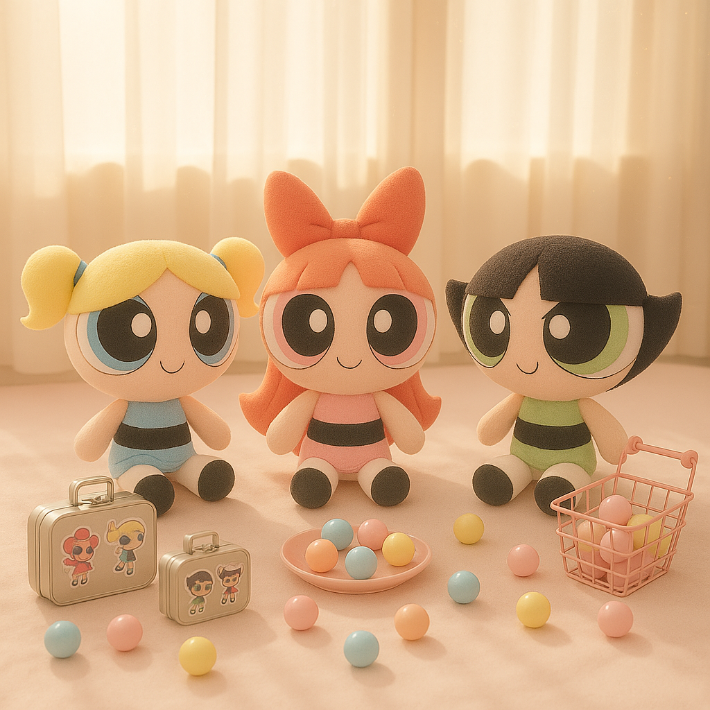 C-【The.Powerpuff.G.irls】Lucky Scoop Suitcase Set – 14" Edition