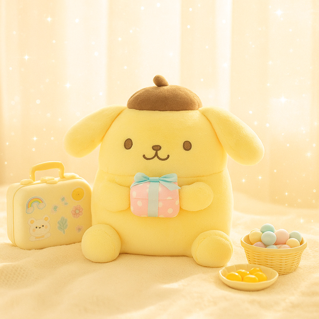 C-【Pompom】Lucky Scoop Suitcase Set – 14" Edition