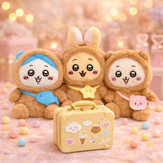 B-【Chikawa】 Lucky Scoop Suitcase Set – 14" Edition